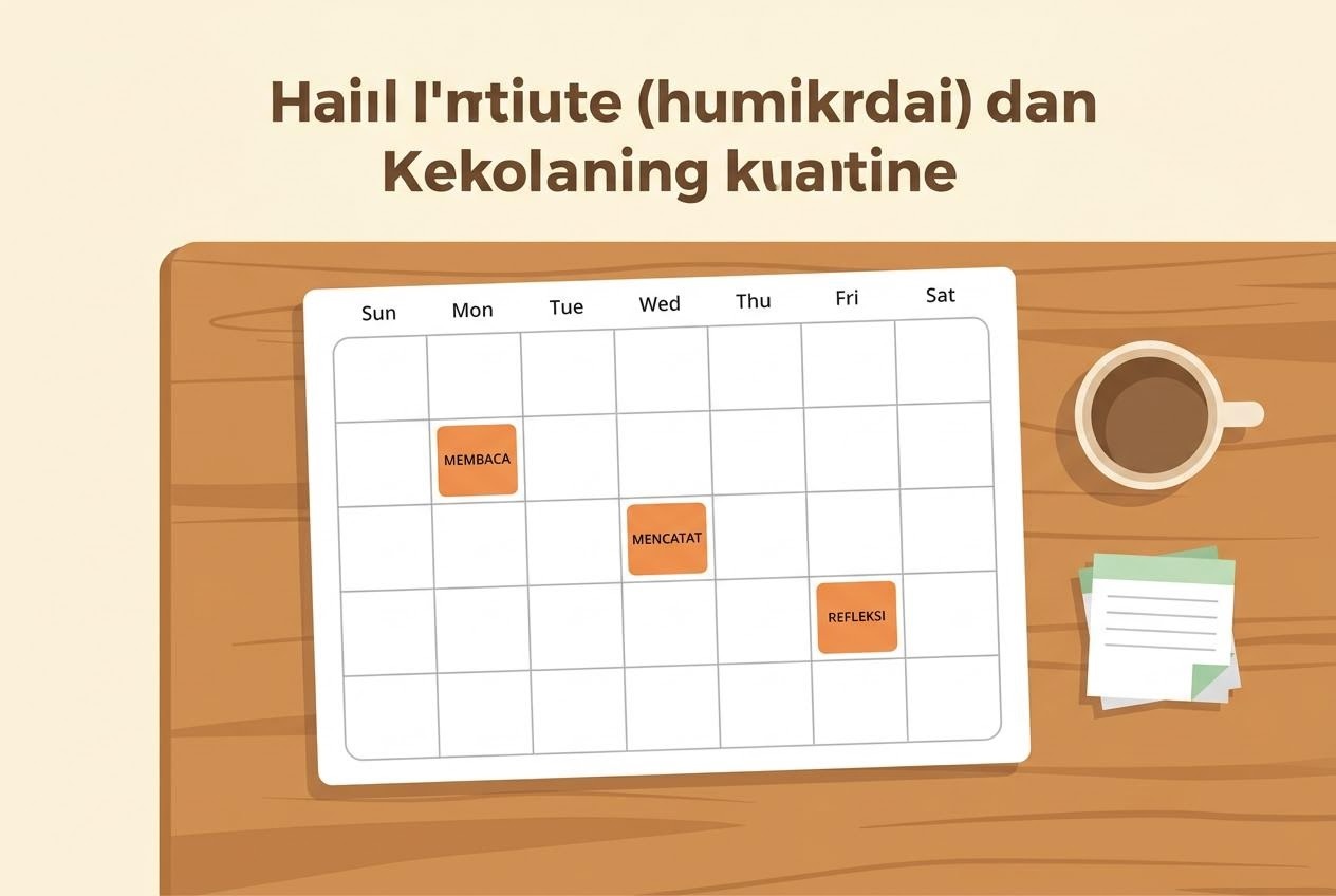 Ilustrasi menyusun rencana belajar saham mingguan