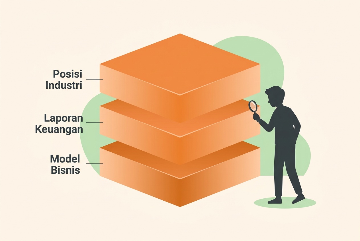Ilustrasi dasar analisis fundamental perusahaan tercatat